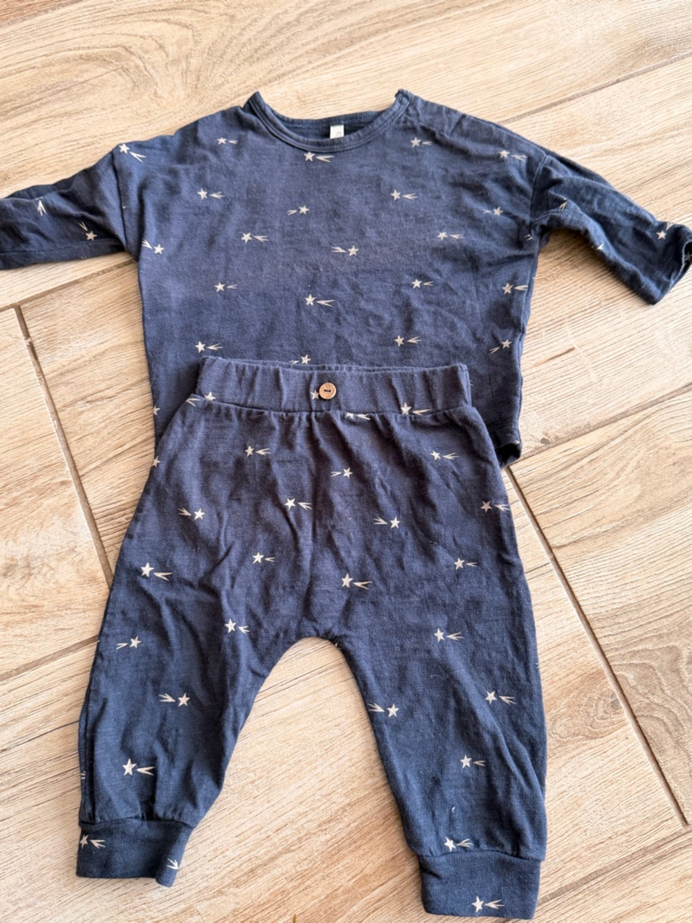 Rylee + Cru Navy Star Comet Romper